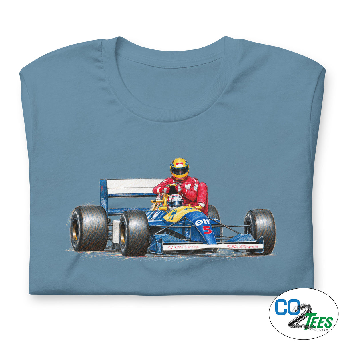 Mansel Senna Lift to Pits 1991 British Grand Prix T-shirt