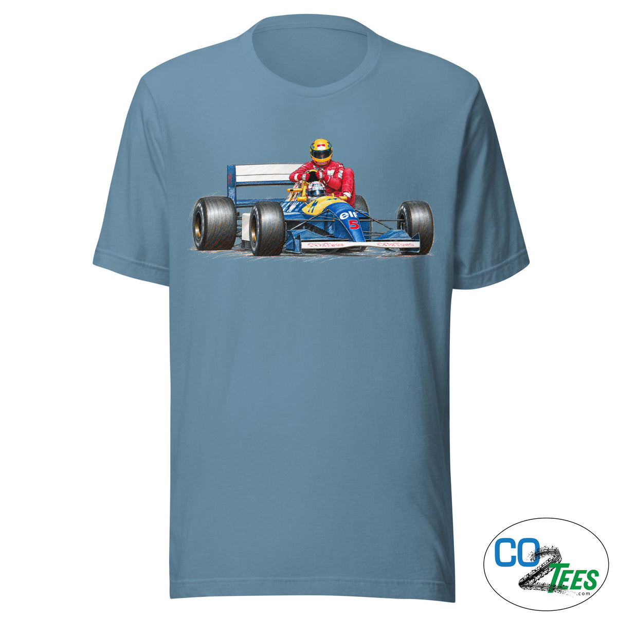 Mansel Senna Lift to Pits 1991 British Grand Prix T-shirt