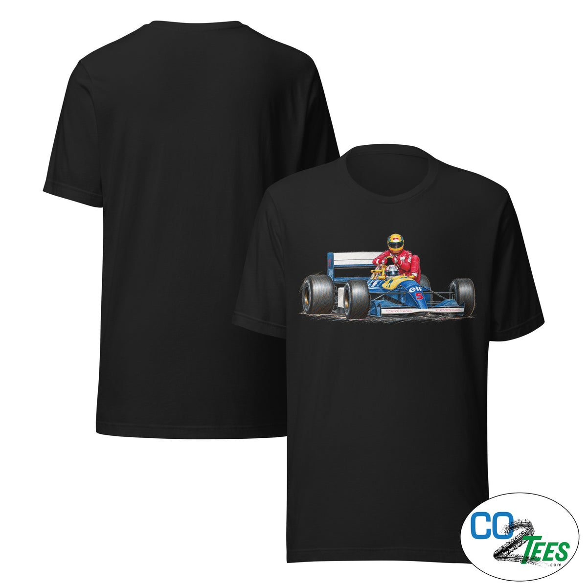 Mansel Senna Lift to Pits 1991 British Grand Prix T-shirt