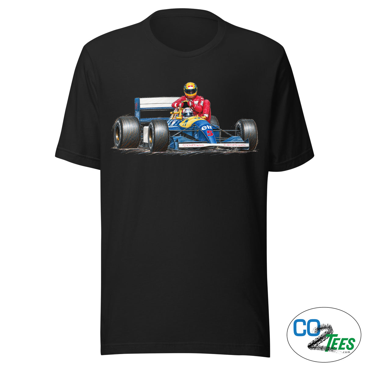 Mansel Senna Lift to Pits 1991 British Grand Prix T-shirt
