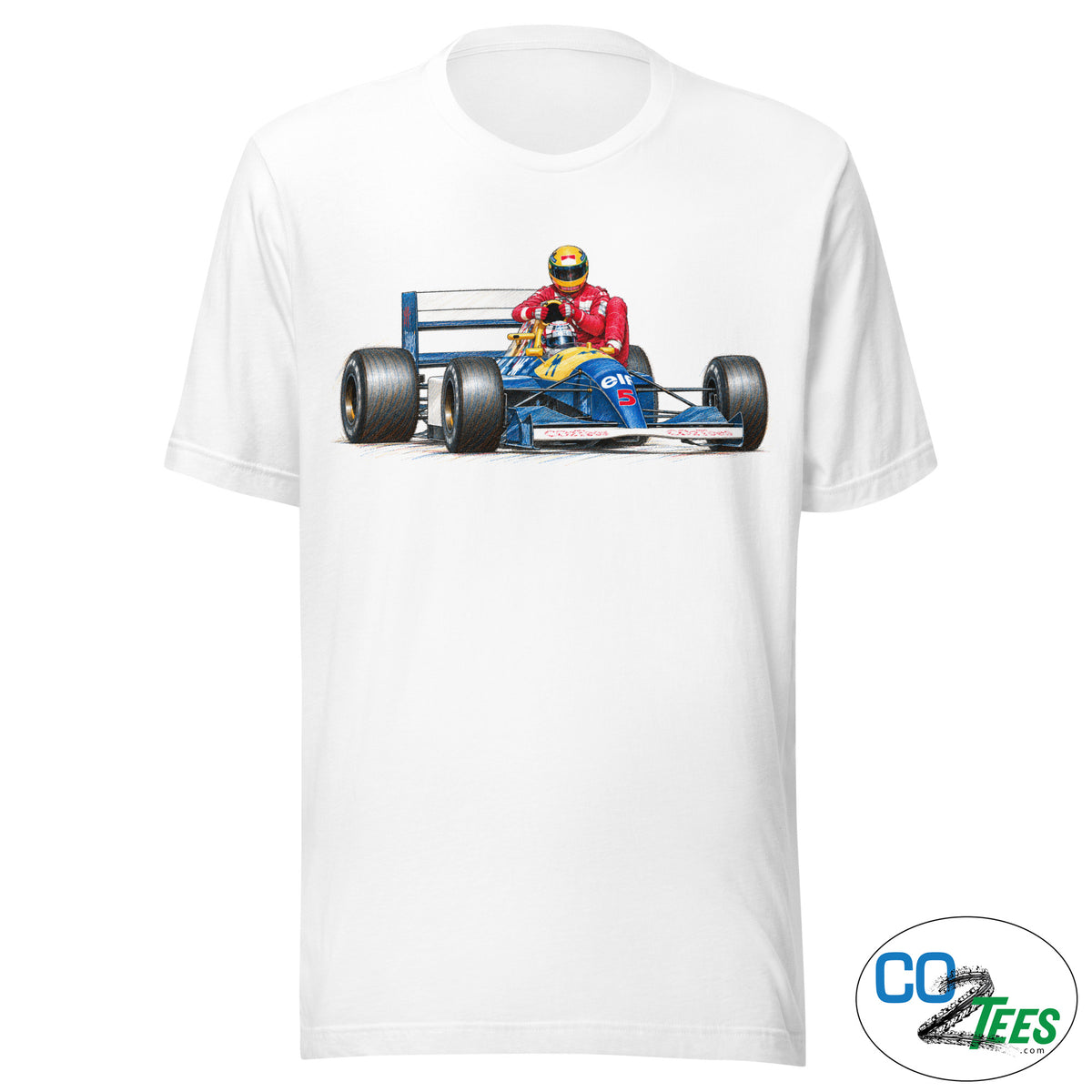 Mansel Senna Lift to Pits 1991 British Grand Prix T-shirt