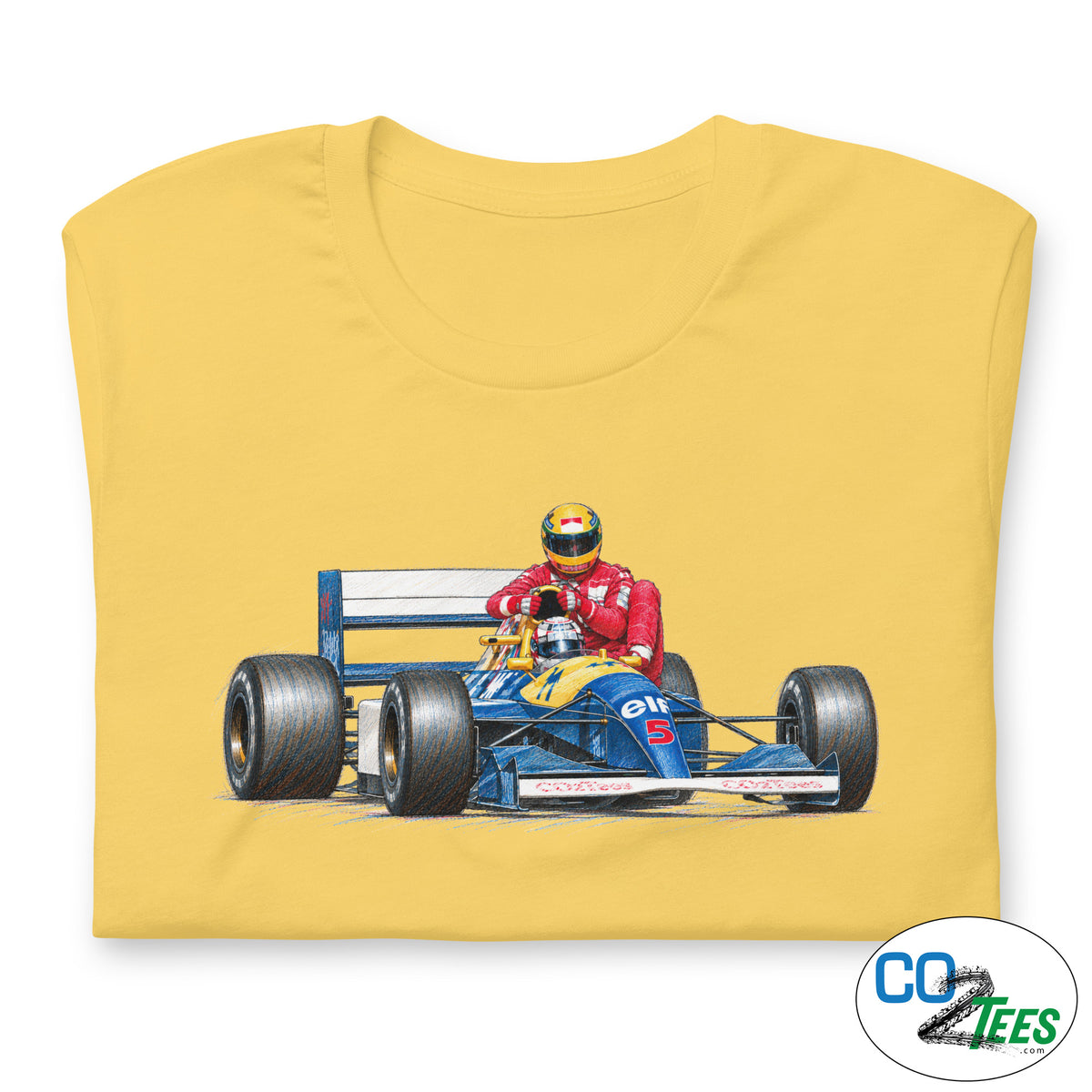 Mansel Senna Lift to Pits 1991 British Grand Prix T-shirt