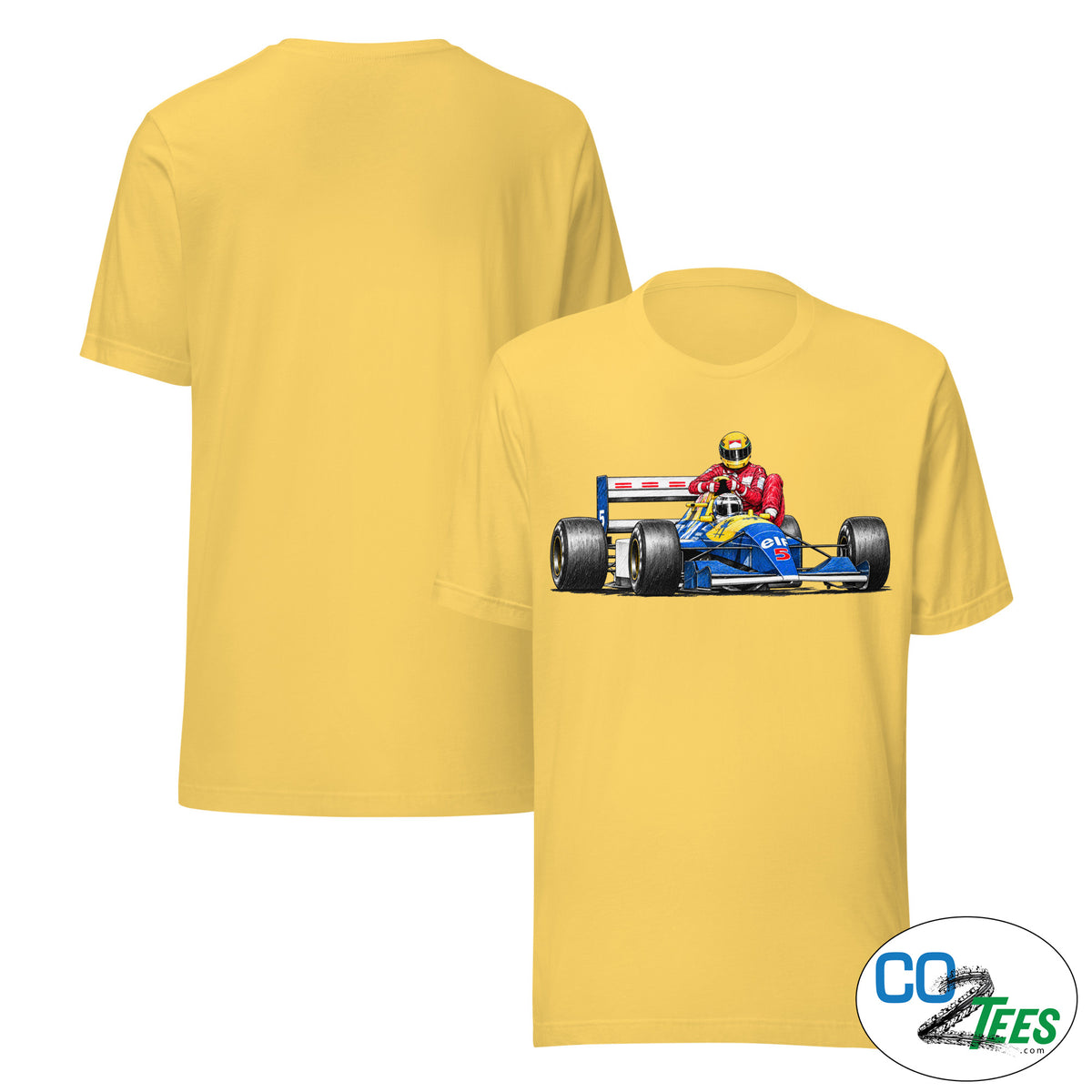 Mansell Senna Lift to Pits 1991 British Grand Prix T-shirt