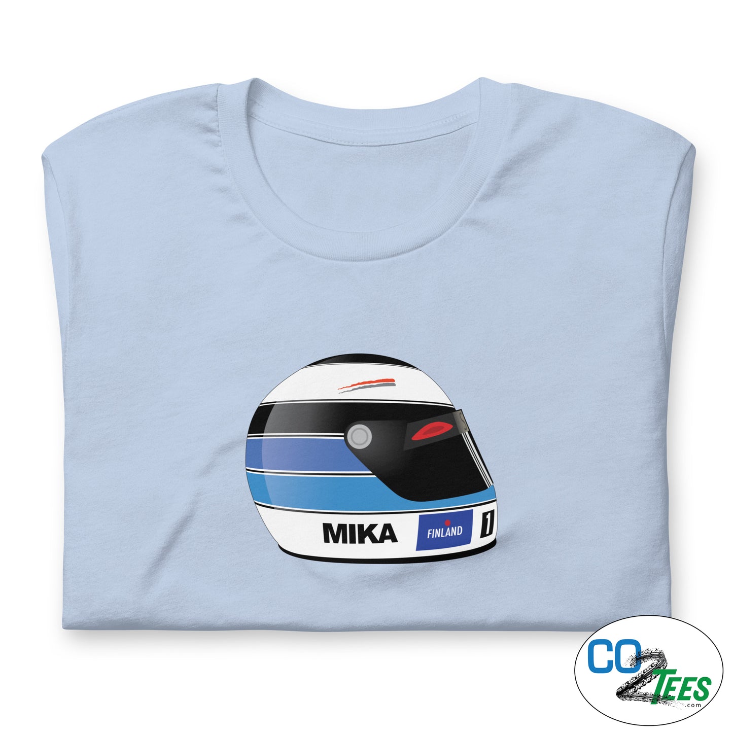 Mika Hakkinen F1 Helmet Design T-shirt