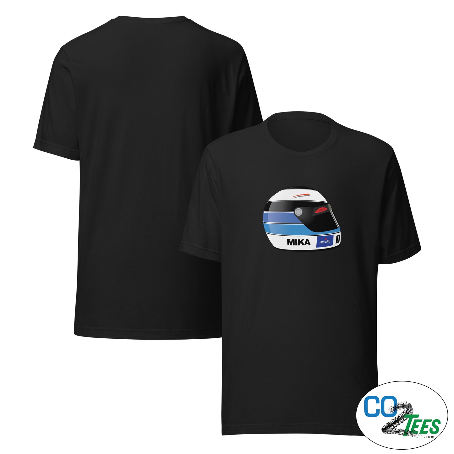 Mika Hakkinen F1 Helmet Design T-shirt