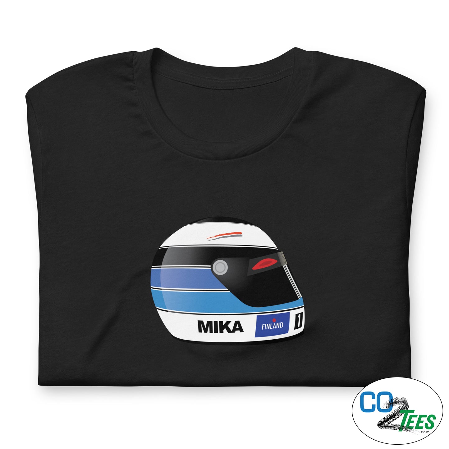 Mika Hakkinen F1 Helmet Design T-shirt