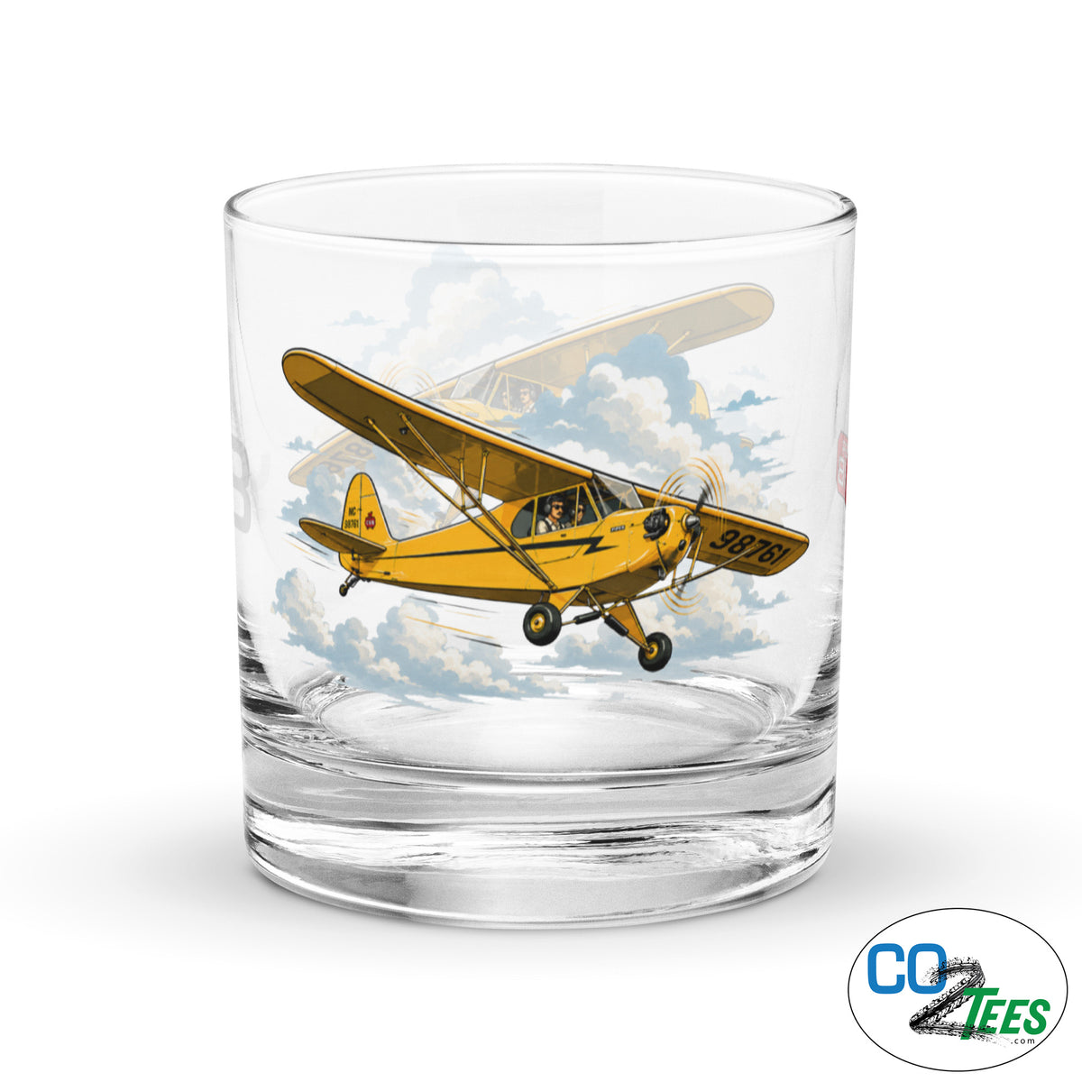 Piper II J-3 Rocks Glass