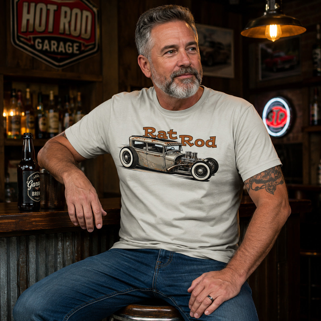 Vintage Rat Rod Hot Rod Rat Fink T-shirt