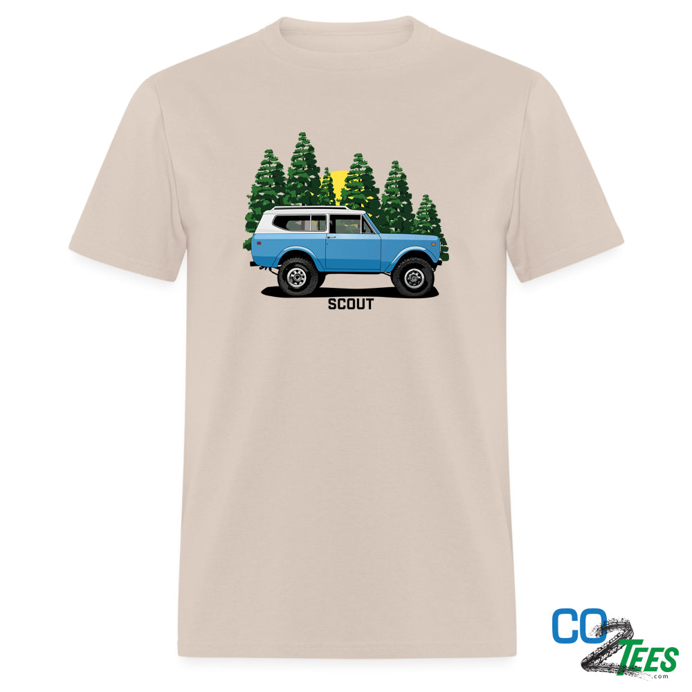 International Scout Wooded Trees Vintage Truck Mens T-Shirt