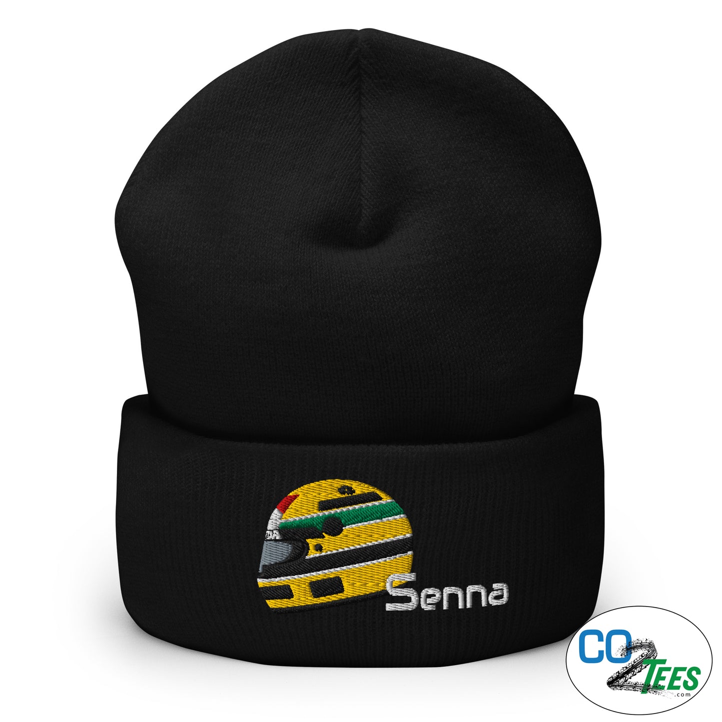 Ayrton Senna Helmet Cuffed Beanie