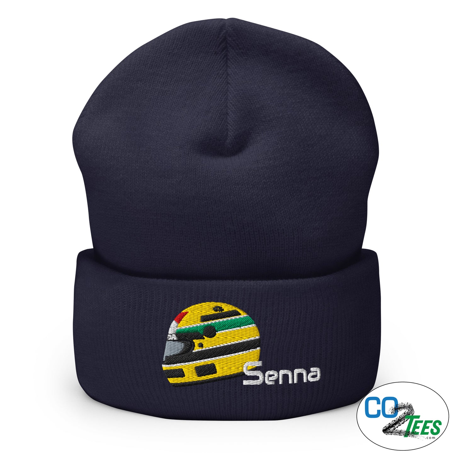 Ayrton Senna Helmet Cuffed Beanie