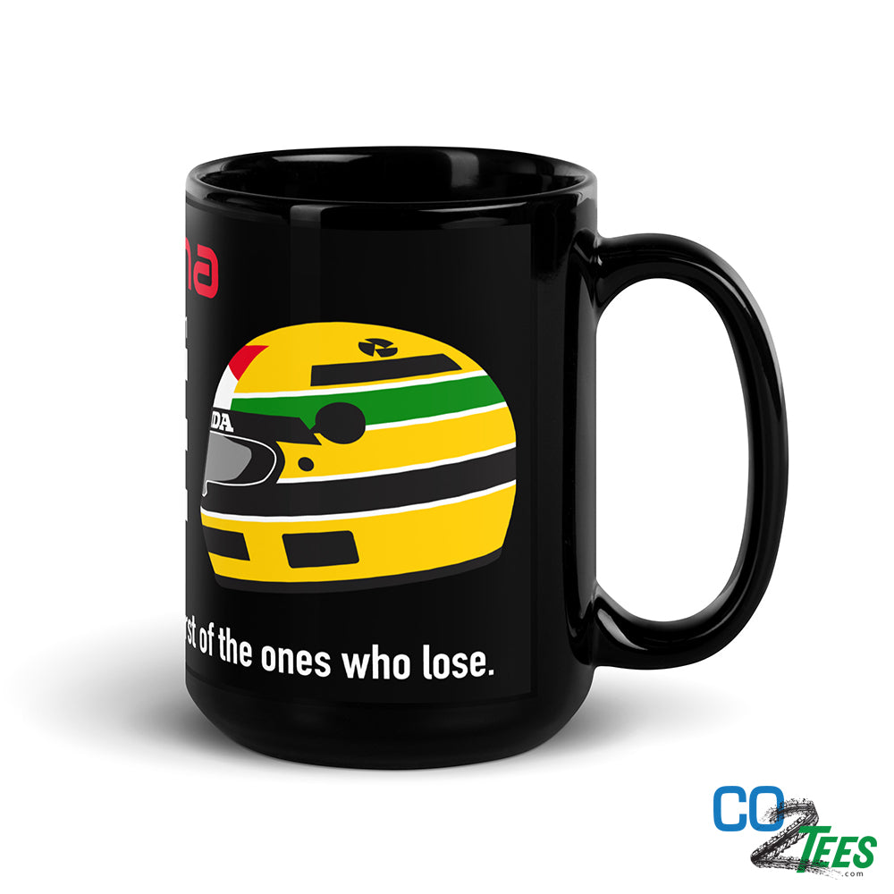 Senna F1 Racing 15oz Black Glossy Coffee Mug