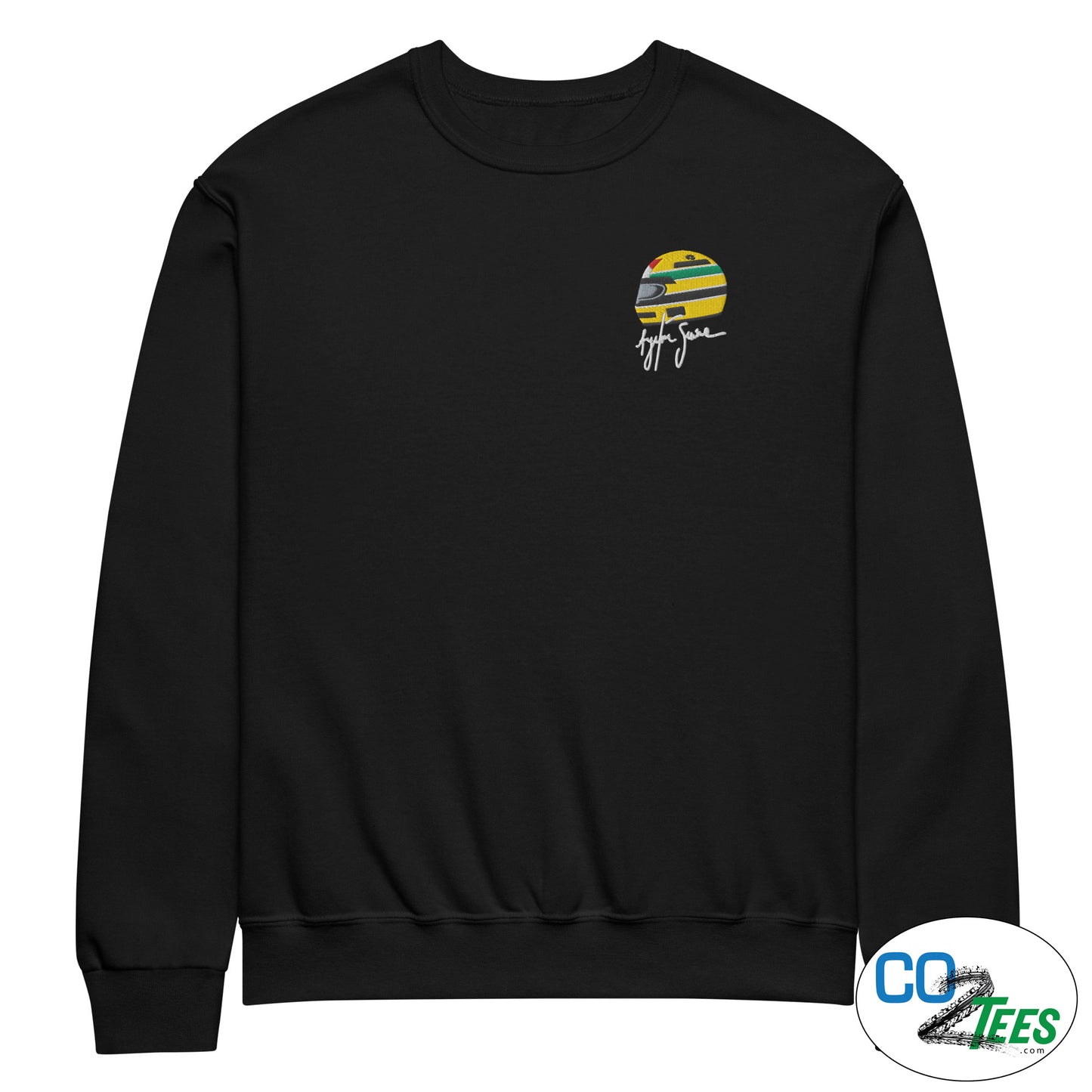 Senna Embroidered Autograph Helmet Crew Neck Sweatshirt
