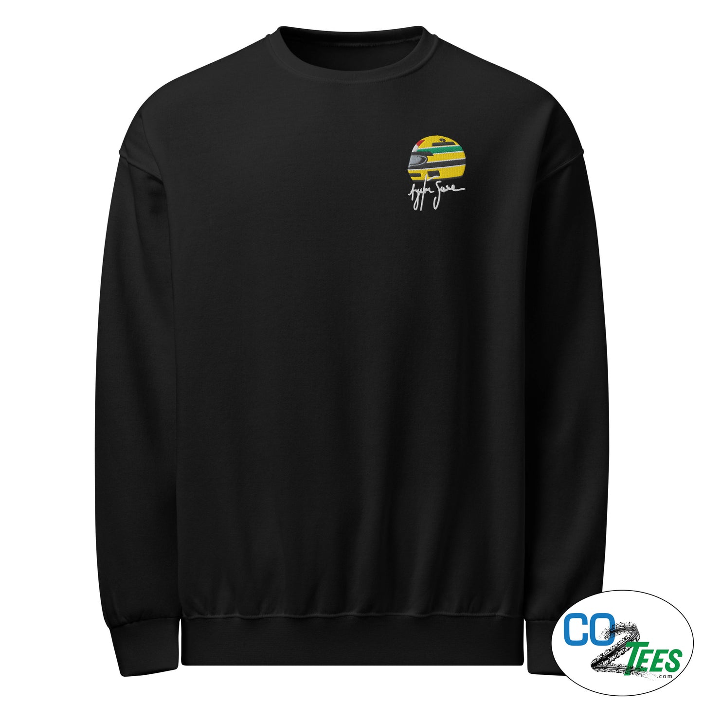 Senna Embroidered Autograph Helmet Crew Neck Sweatshirt