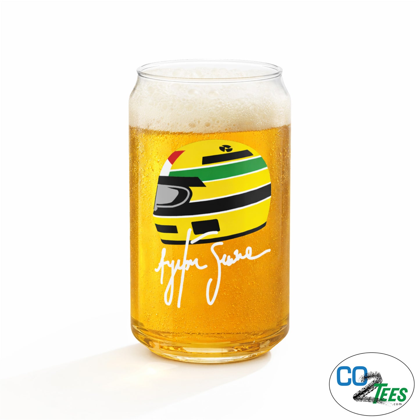 Senna Racing Can-shaped Glass