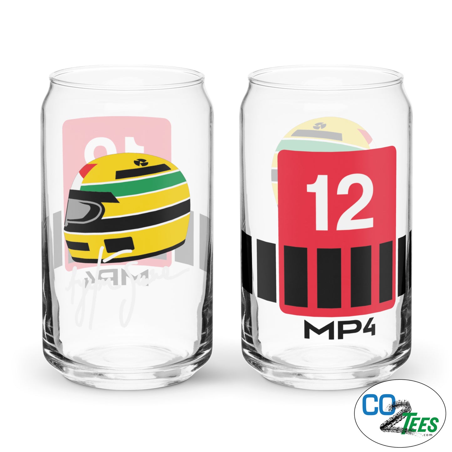 Senna Racing Can-shaped Glass