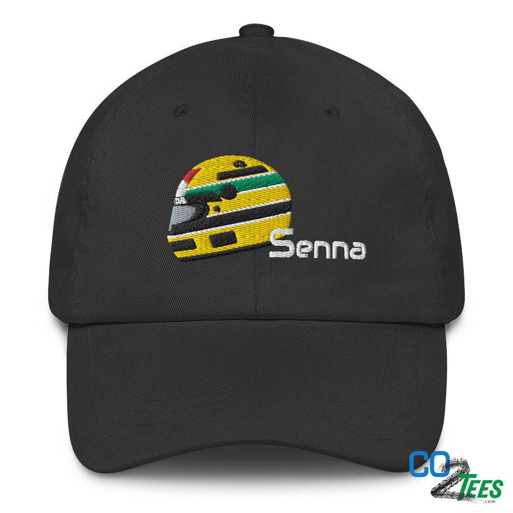 Senna Race Helmet Embroidered Formula Baseball Hat