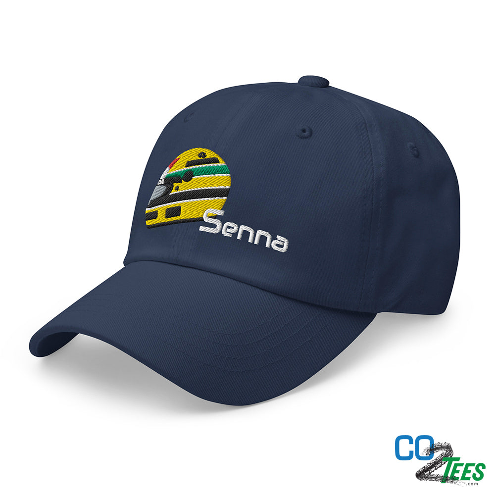 Senna Race Helmet Embroidered Formula Baseball Hat