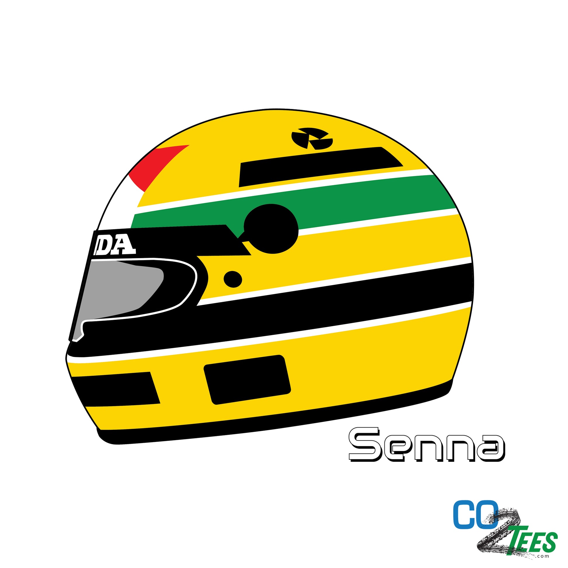 Senna F1 Helmet Classic T-shirt Black / M