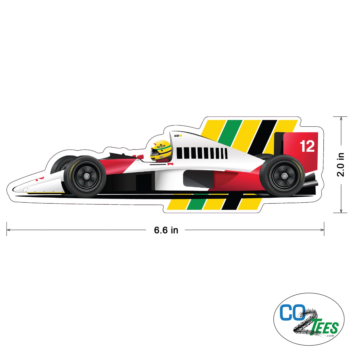 F1 Honda McLaren MP4 Senna Decal / Sticker