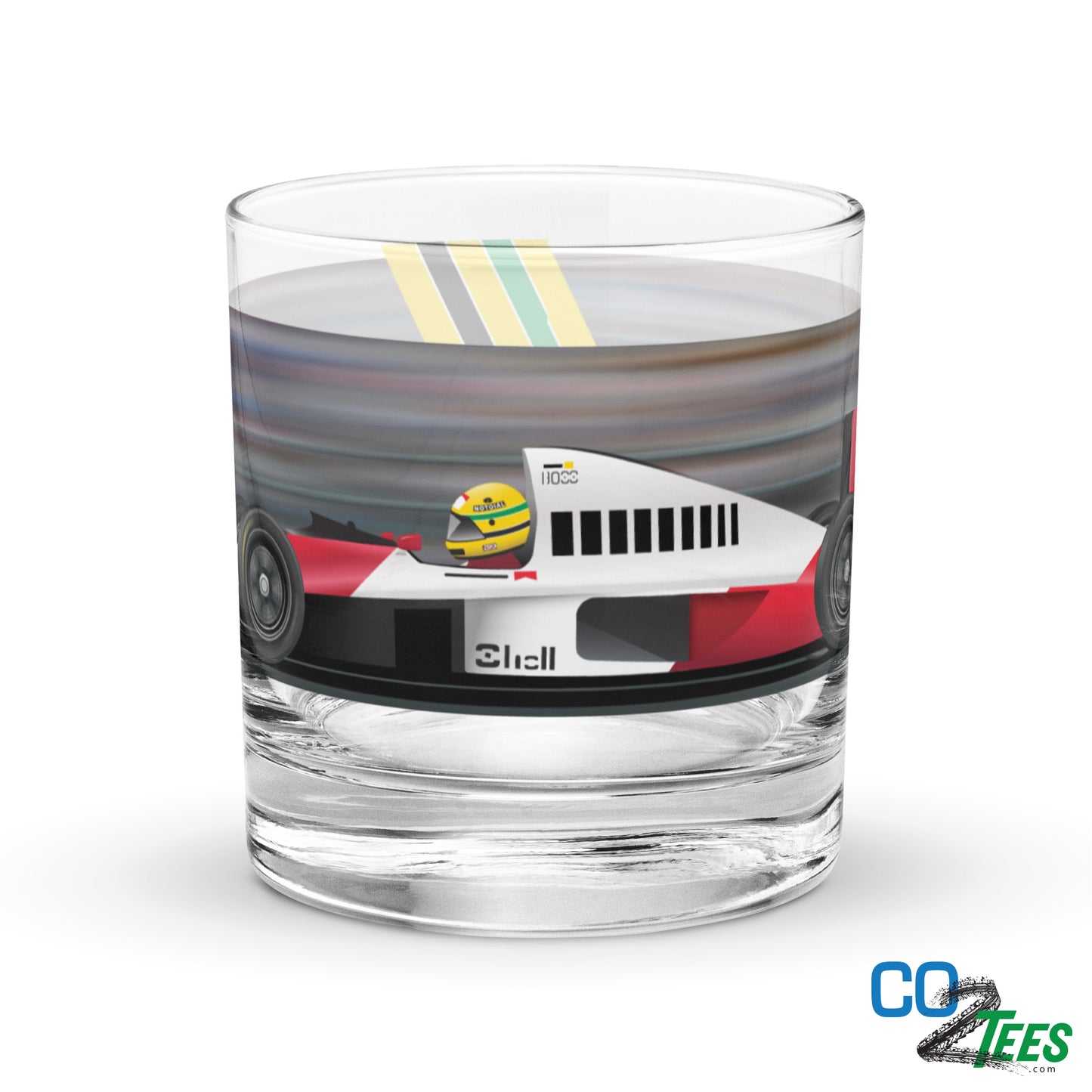 Ayrton Senna Rocks Glass