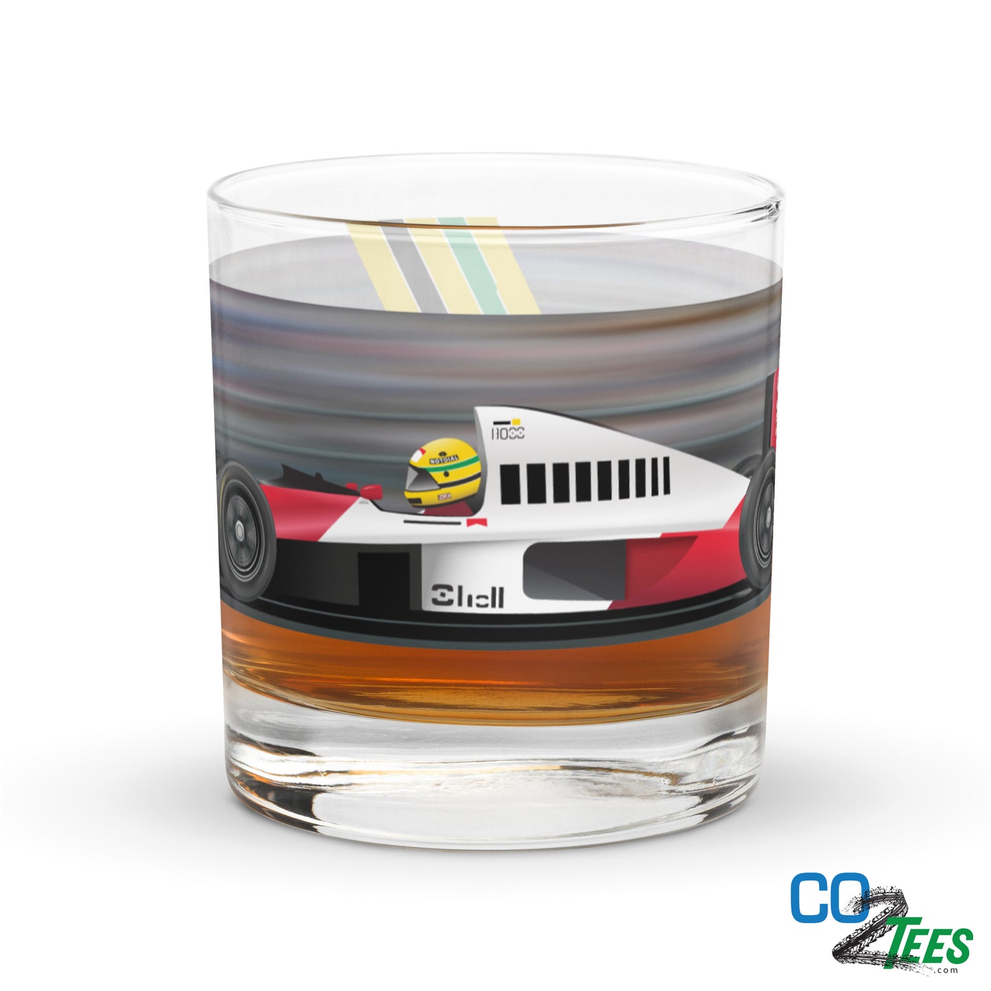 Ayrton Senna Rocks Glass