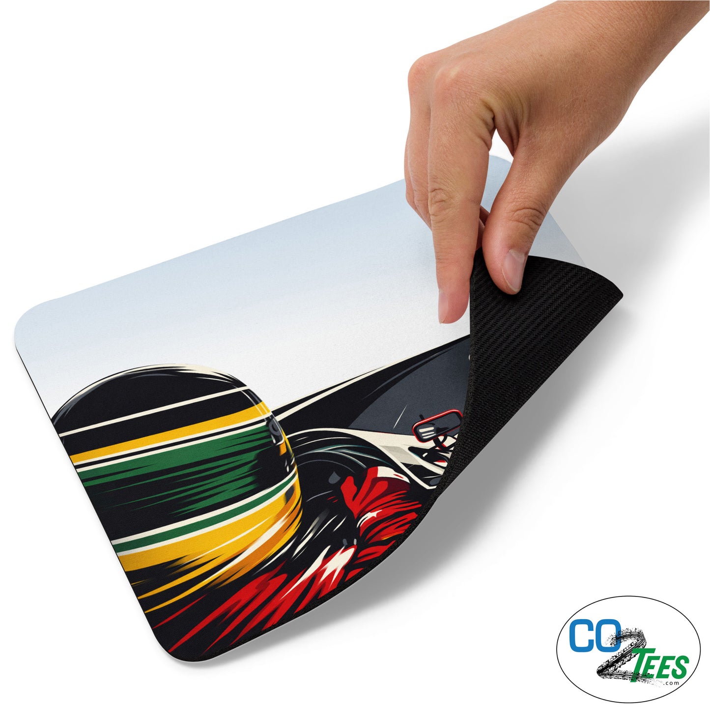 Ayrton Senna Suzuka Race Mouse Pad