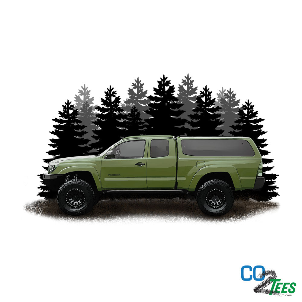 Tacoma Woods Olive Truck 4x4 Off-road TRD