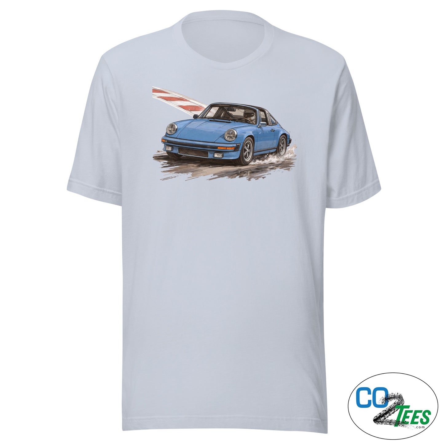 911 Porsche Targa Classic Removable Top Sun Roof Blue T-Shirt