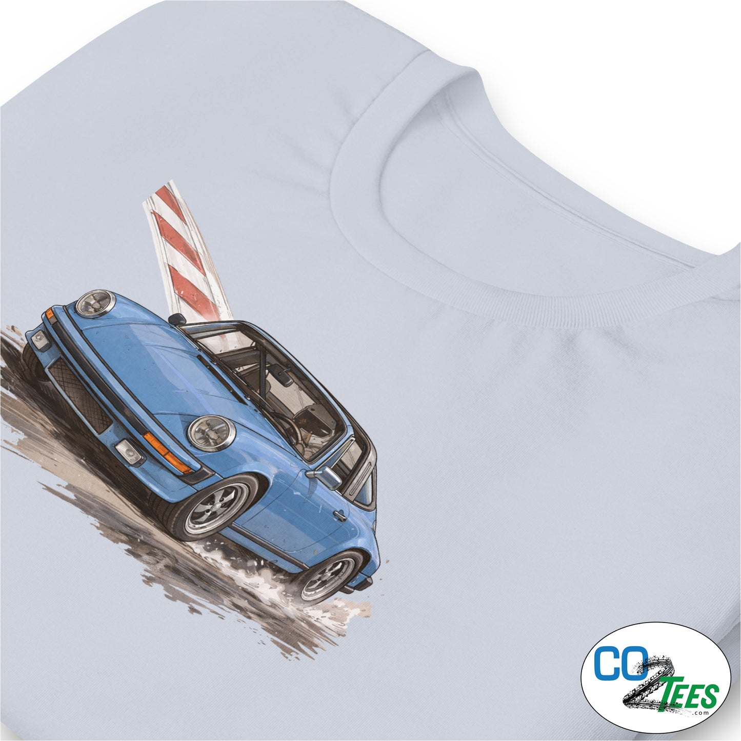 911 Porsche Targa Classic Removable Top Sun Roof Blue T-Shirt