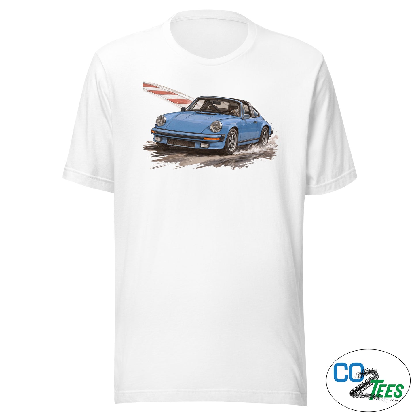 911 Porsche Targa Classic Removable Top Sun Roof Blue T-Shirt