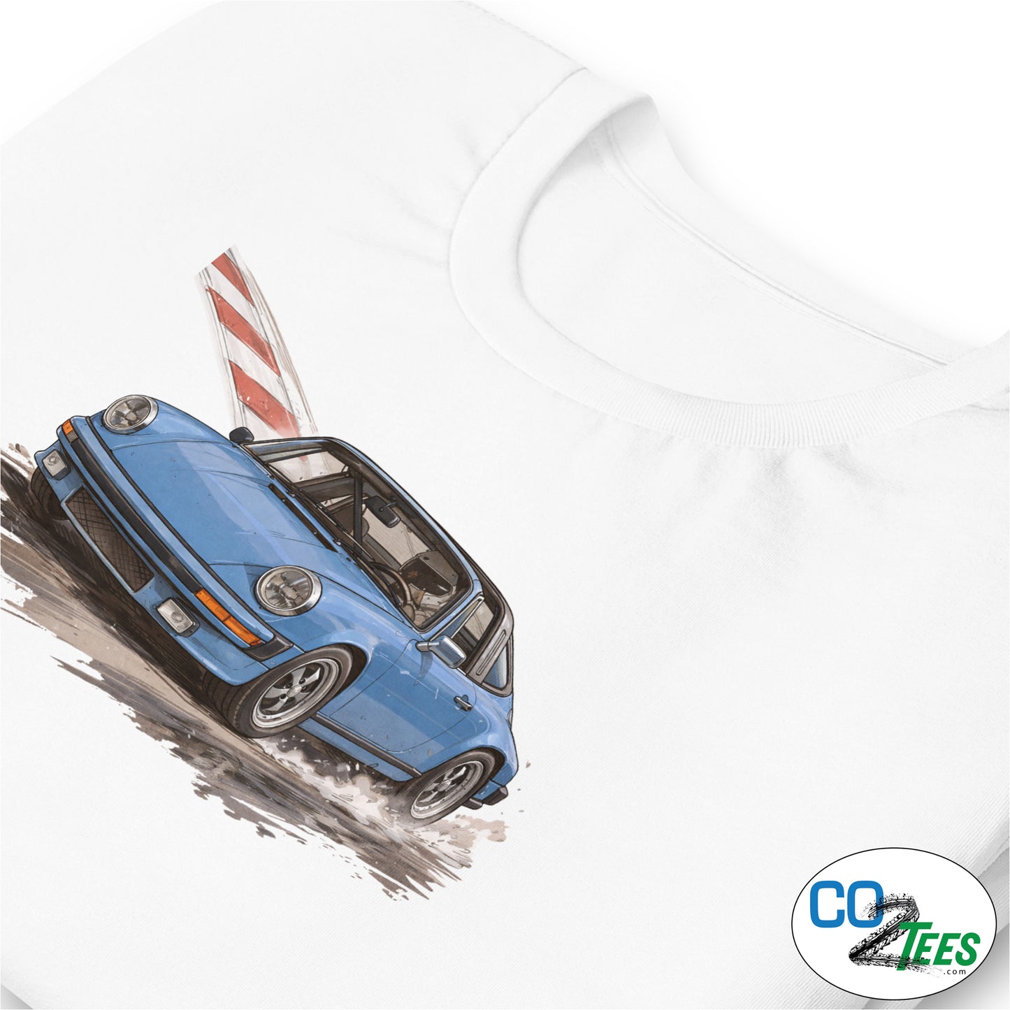 911 Porsche Targa Classic Removable Top Sun Roof Blue T-Shirt