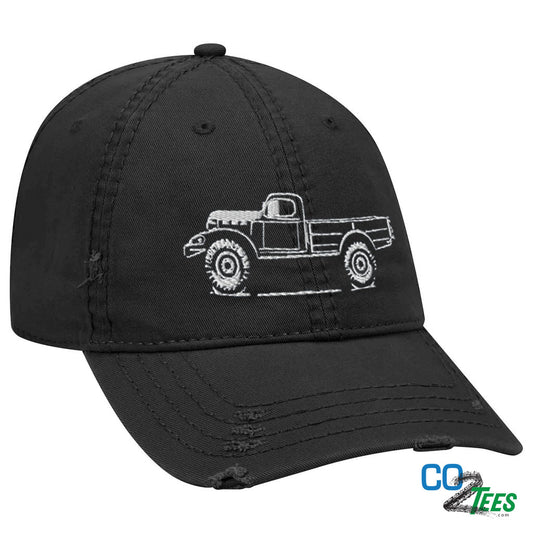 Dodge Power Wagon WDX Embroidered Distressed Hat