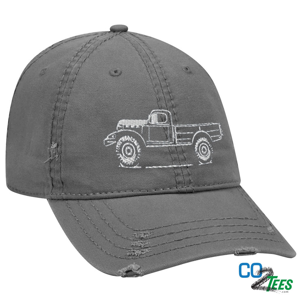 Dodge Power Wagon WDX Embroidered Distressed Hat