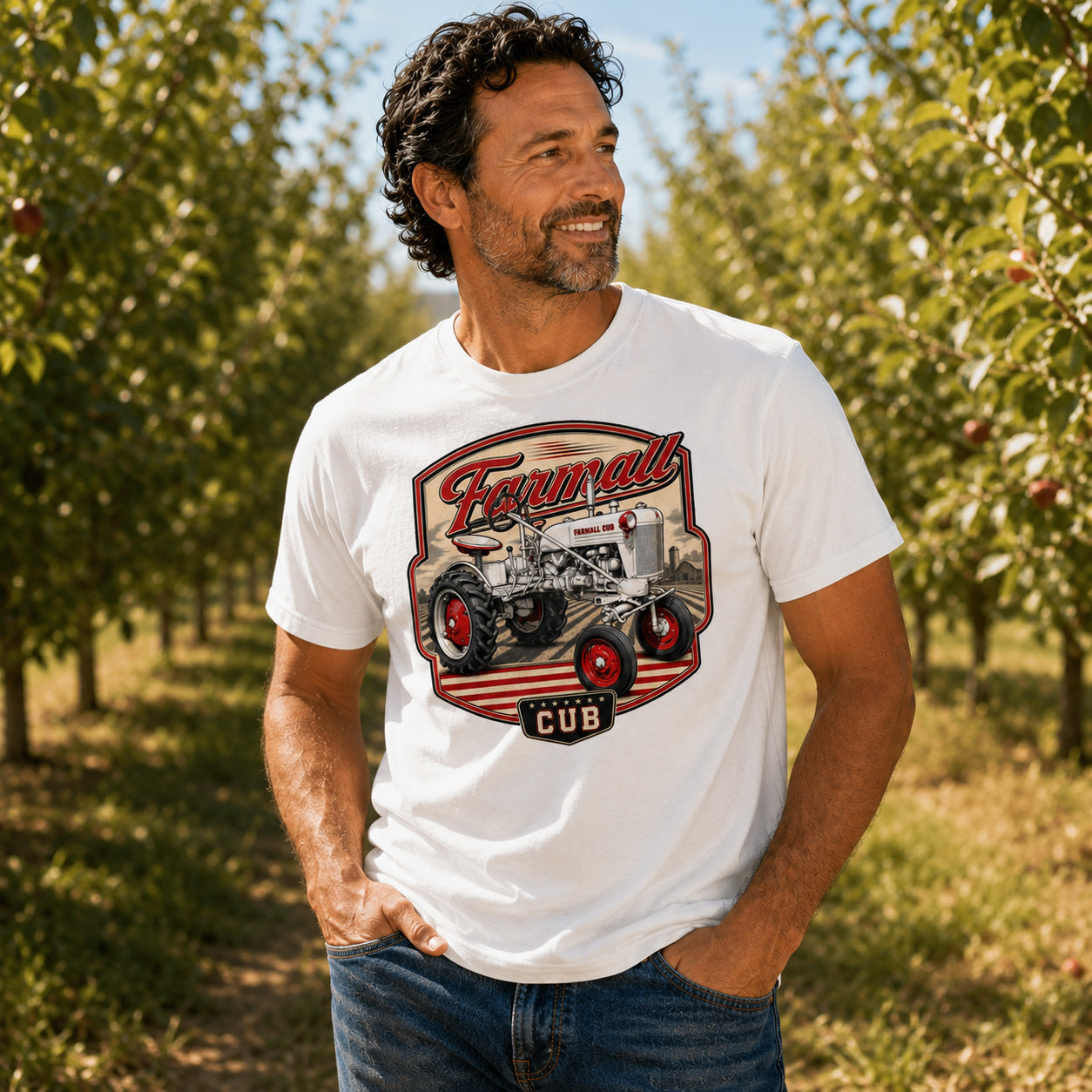 Farmall Cub White Dealer Edition T-shirt