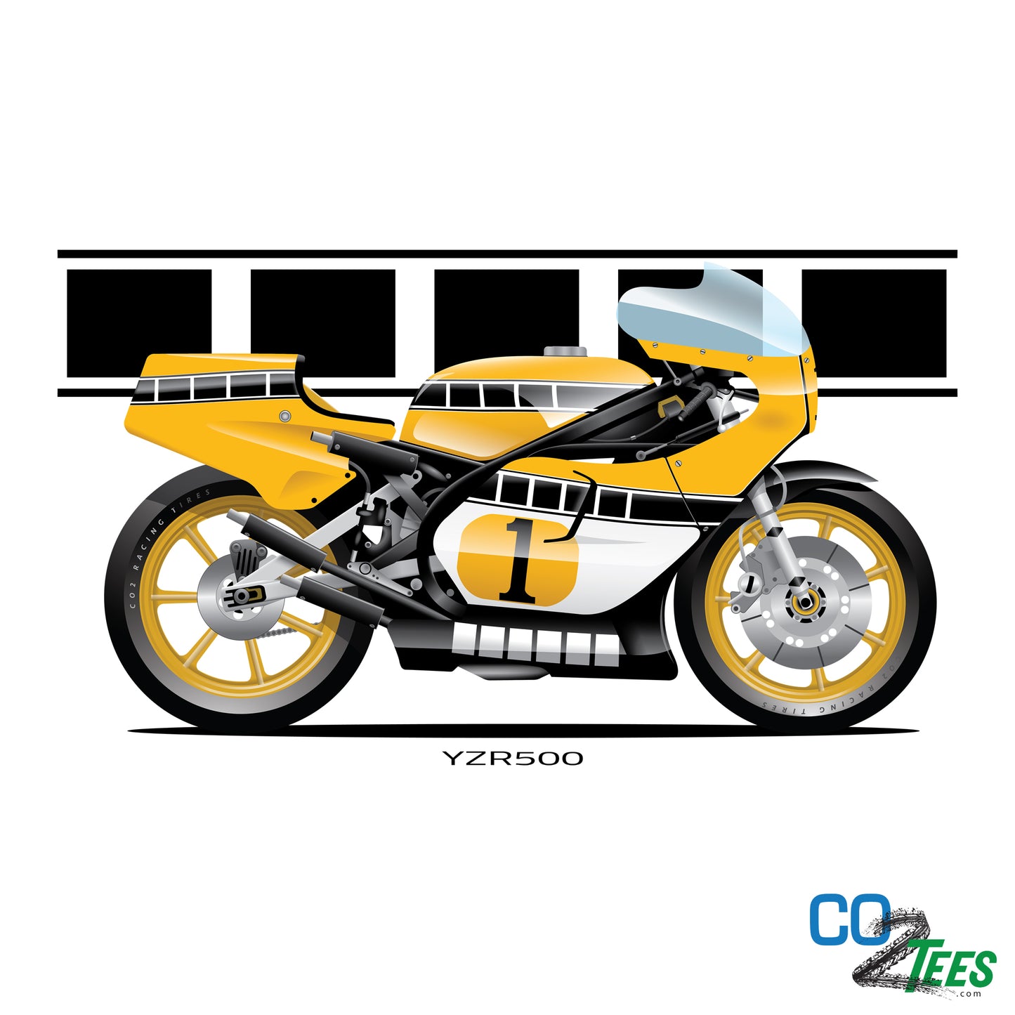 Yamaha YZR500 Kenny Roberts Race Bike T-shirt