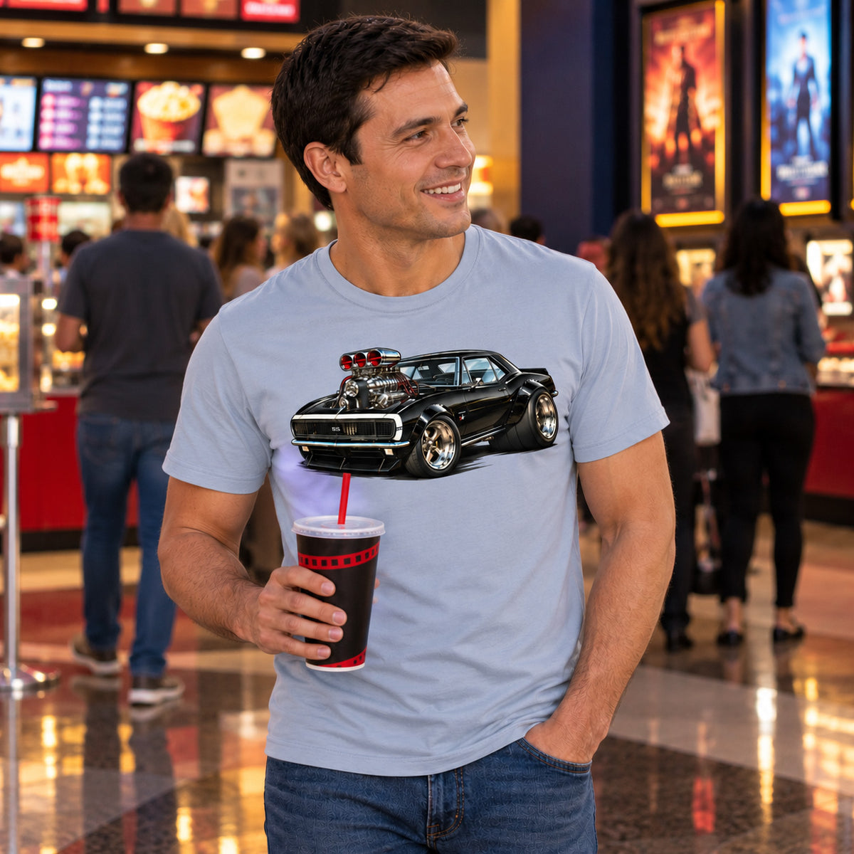 67 Camaro American Muscle Car Roth Inspired T-shirt