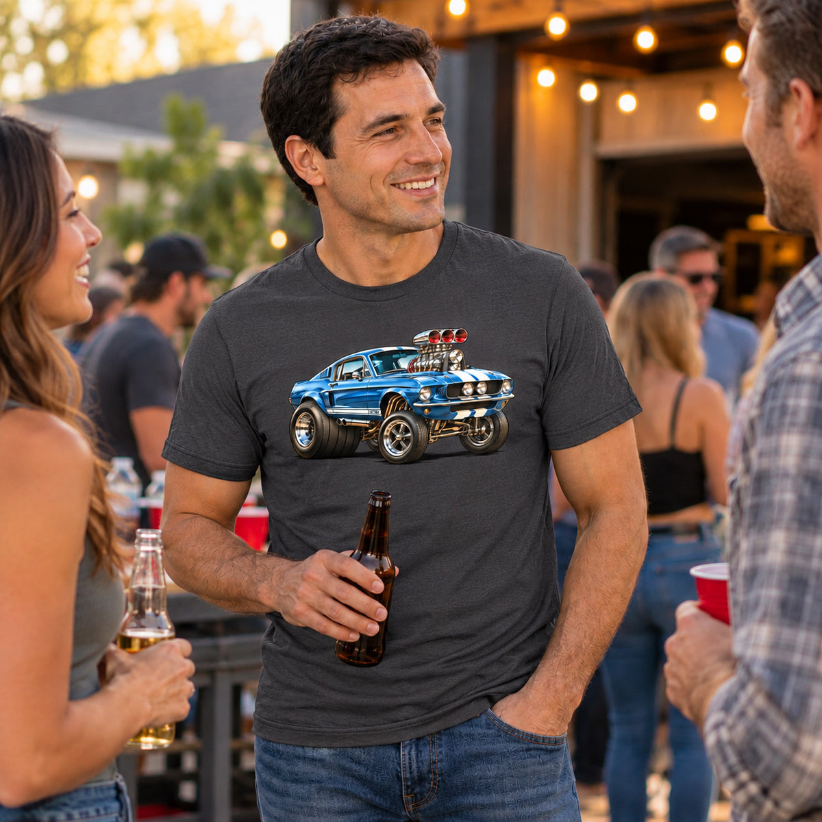 Ford Boss Mustang Gasser Roth Inspired T-shirt