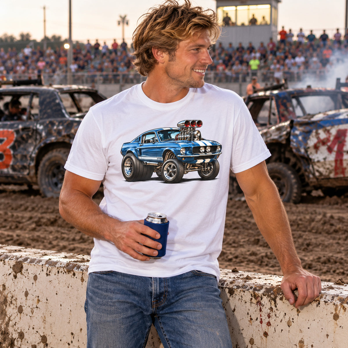 Ford Boss Mustang Gasser Roth Inspired T-shirt