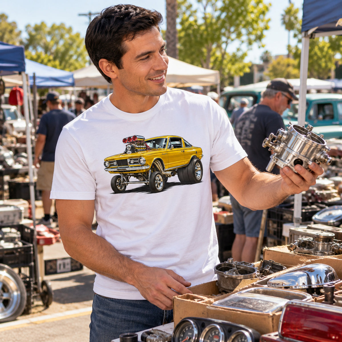 65 Barracuda Gasser American Muscle Car T-shirt