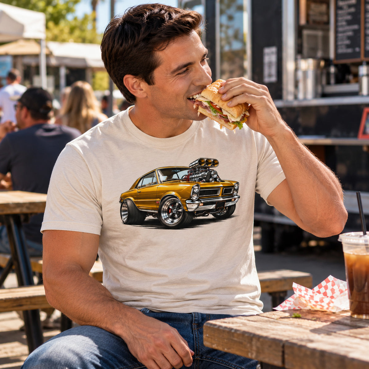 Pontiac GTO Gasser American Muscle Car Roth Inspired T-shirt