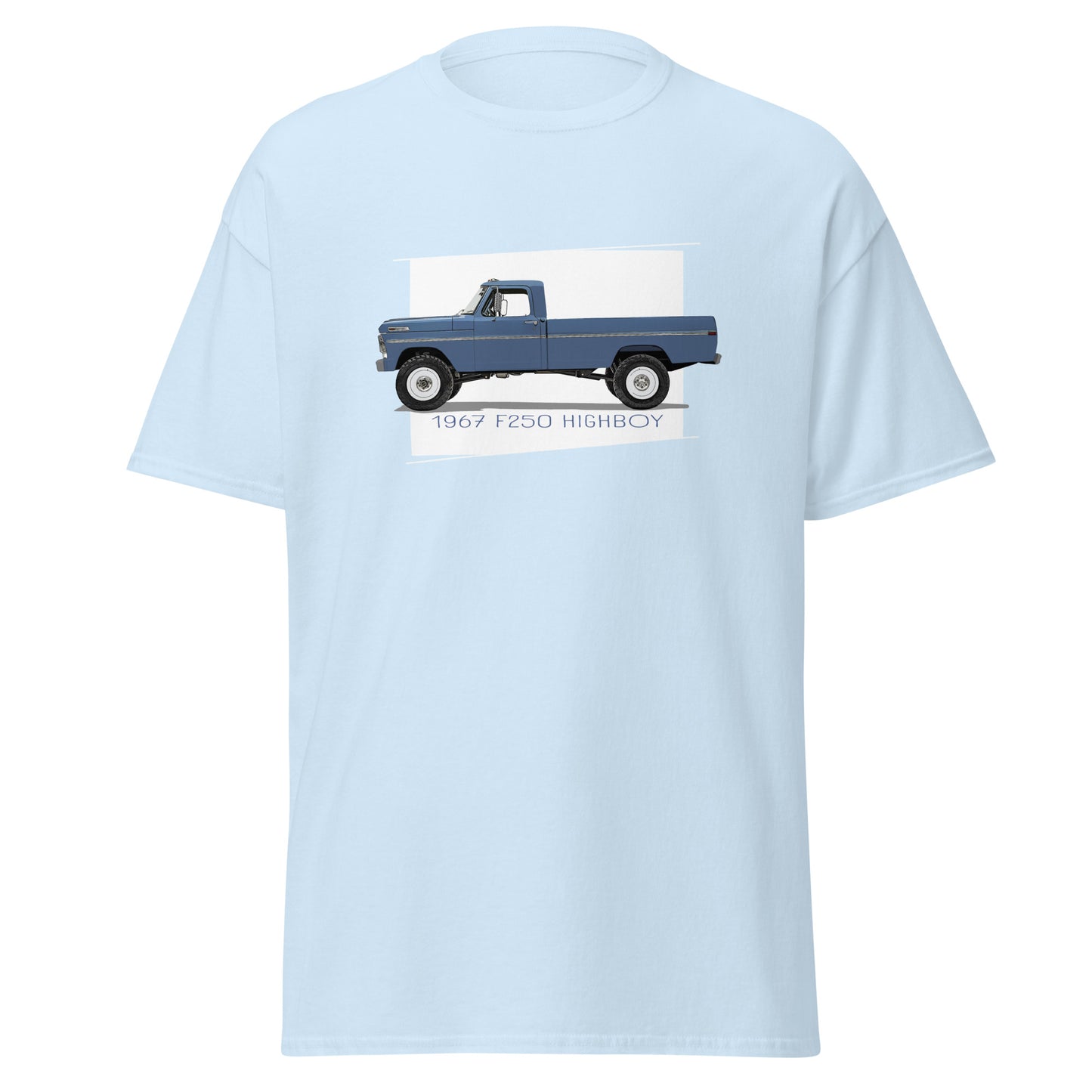 1967 Ford F250 Highboy All Blue T-shirt